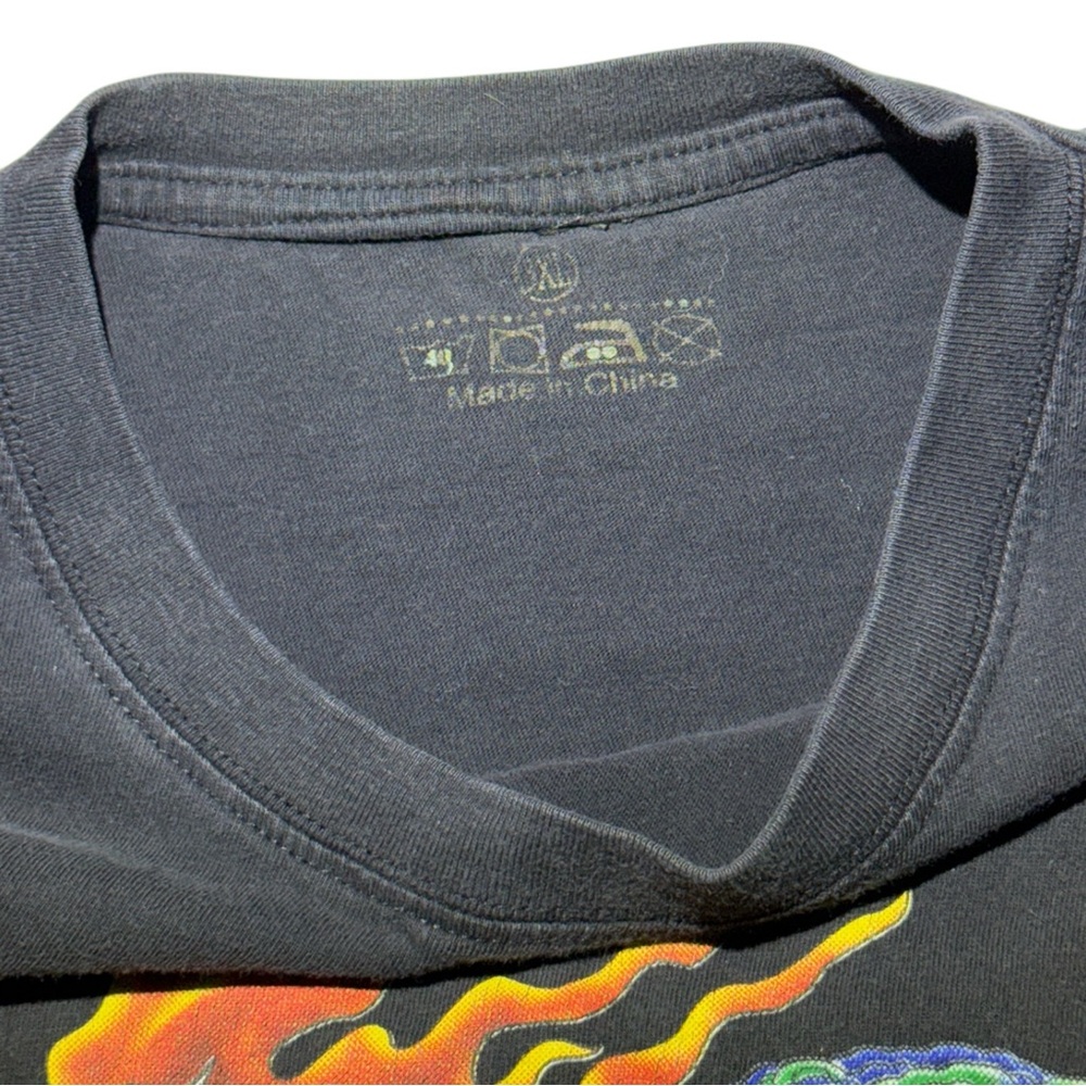 Chinese Dragon Y2K Black T-Shirt Size XL - Picture 3 of 3